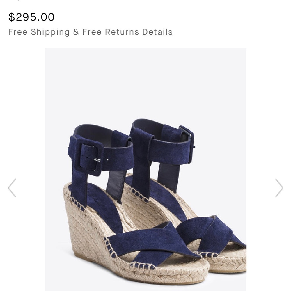 Vince Stefania Sport Suede Espadrille Wedge Sandal